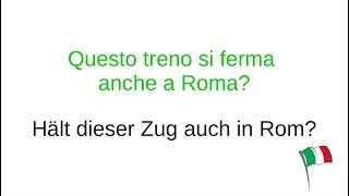 Italienisch lernen für Anfänger deutsch 100 erste Sätze auf Italienisch [upl. by Leona441]