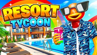 TRILLIONAIRE RESORT TYCOON MAP FORTNITE CREATIVE  BASEMENT PETS QUESTS REBIRTH [upl. by Alyacim]