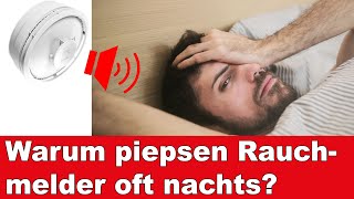 Warum Rauchmelder oft gerade nachts piepsen [upl. by Atsirc]