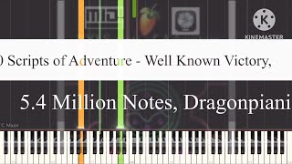 Black Midi 100 Scripts of Adventure  Well Known Victory 54 Million Notes Dragonpianist [upl. by Neetsirhc]