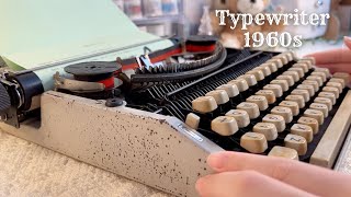 Vintage Typewriter 1960s✨  ASMR Relaxing [upl. by Erhart]