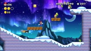 Frosted Glacier4 Scaling The Mountainside New Super Mario Bros Wii U [upl. by Gertruda102]