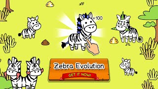 Zebra Evolution  Clicker Game for iPhone and Android [upl. by Tharp386]