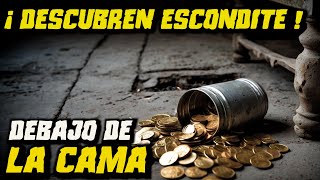 UN BOTE LLENO DE ORO DEBAJO DE UN PISO VIEJO EN CASA DE 200 AÑOS AL MOVER UN PESADA CAMA DE METAL [upl. by Nelav]