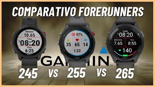 Comparativo Forerunner 245 vs Forerunner 255 vs Forerunner 265 Qual o melhor modelo [upl. by Inesita717]