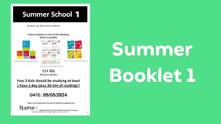 11 Exam Summer School Booklet 1  90 Minutes  LCT  Ethan [upl. by Jaeger]