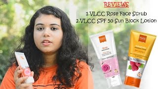 VLCC Rose Face Scrub and Sunscreen ReviewAffordable Skincare For Dry and Sensative Skin [upl. by Dailey]