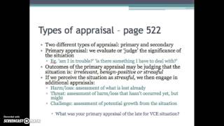 34 Lazarus and Folkmans Transactional Model of Stress [upl. by Ellehsad315]