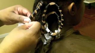 How to lace hair using Mizani Lacers pt2 [upl. by Eila]