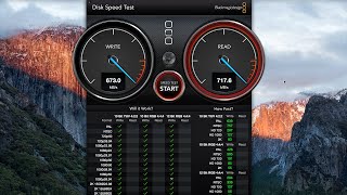 Macbook Pro 2015 Read Write Disk Speed Test using Blackmagic tool for Mac [upl. by Eymaj253]