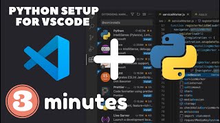 How to setup Python for VSCode in 3 mins only I Install Python and Setup VSCode for Windows 10 [upl. by Jamey]