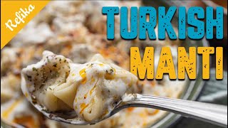 Homemade Turkish Mantı Recipe🥟 with Garlic Yoghurt and Chili Butter 🧈 [upl. by Alik163]