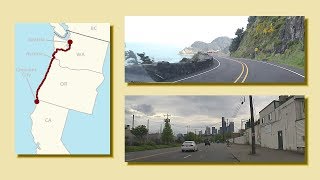 Crescent City CA to Everett WA  A Complete Real Time Road Trip [upl. by Tik]