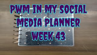 PWM in my Social Media Planner Week 43 [upl. by Ecadnac]