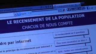 Le recensement par Internet testé par 14 communes [upl. by Yelich]