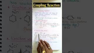 💥 Coupling Reaction 🔥🔥🔥shorts neet iitjee jeemains boards [upl. by Emlen577]