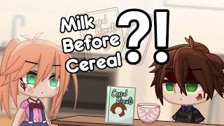 Milk before Cereal  Afton Family  Gacha Club Skit [upl. by Cummine529]