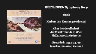 BEETHOVEN Symphony No 9  finale Karajan 1955 [upl. by Allac]