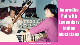 Anuradha Pal accompanying Legendary Indian Classical Musicians on Tabla  IndianMusic Tabla [upl. by Adlanor]