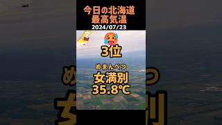 【猛暑日】今日の北海道地方最高気温北海道気温美幌町佐呂間町女満別 20240723 [upl. by Lancaster]