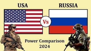 USA Vs Russia Military Power Comparison 2024  Russia Vs USA Military Power Comparison [upl. by Grindlay]