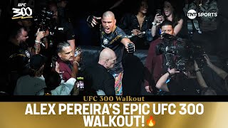 Alex Pereira with the coldest walkout at UFC300 🥶  Alex Pereira vs Jamahal Hill 🔥 [upl. by Kola]