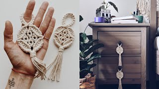 DIY Macrame Boho tassels for furniture handle [upl. by Marni]