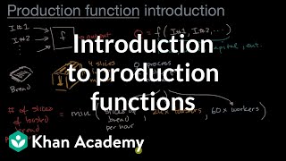 Introduction to production functions  APⓇ Microeconomics  Khan Academy [upl. by Florance]