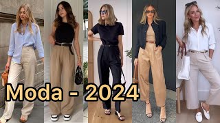 ROPA EN TENDENCIA PARA LLEVAR EN 2024 Outfits LOOKS COMBINACIONES CASUALES Y ELEGANTES PARA MUJER [upl. by Hayifas]