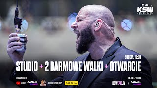 XTB KSW Epic STUDIO  2 DARMOWE WALKI  OTWARCIE GALI  KSWEpic [upl. by Wojak]