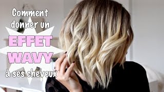 Comment donner un effet wavy à ses cheveux [upl. by Ahsekram589]