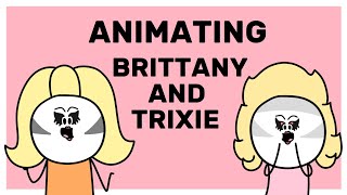 Animating Brittany Broski and Trixie Mattel [upl. by Ahsinyt]