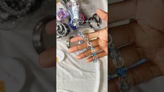 INFINITY CHARM BRACELET MAKING CRACKLE BEADS shorts bracelet jewellerymaking infinity [upl. by Yand34]