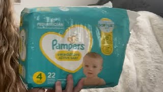 Pampers Swaddlers Diapers Ultra Soft Disposable Baby Diapers Review [upl. by Atiruam]