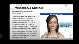 19 Bulbar and pseudobulbar syndrome topical and differential diagnostics [upl. by Lybis573]