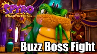 SPYRO REIGNITED TRILOGY PS4 PRO Gameplay  Buzz Boss Fight SPYRO YEAR OF THE DRAGON [upl. by Entroc996]