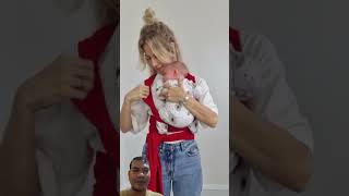 babywrap How to put floppy newborn newbornshorts [upl. by Payton686]