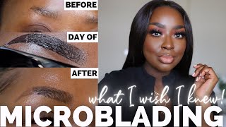 MY MICROBLADING EXPERIENCE AND WHAT I WISH I KNEW  OMBRE POWDER BROWS  Mena Adubea [upl. by Neal]