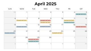 2025 Calendar All Months Grid PowerPoint slides [upl. by Aisyle]