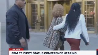 P Diddy Mama Combs Escorted into courthouse for Diddy Status Conference Hearing [upl. by Lodge]