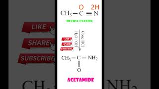 Partial Hydrolysis of Methyl cyanide  Preparation of Acetamide  Organic Chemistry  Class 12 [upl. by Etnemelc712]