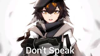 Nightcore  Dont Speak Hidden Citizens [upl. by Corene]