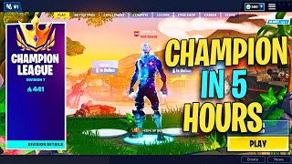 I Reached Champion Division in 5 Hours of Fortnite [upl. by Htaek]