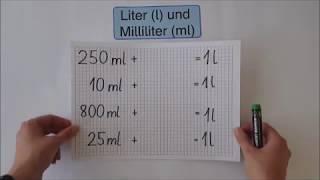 Liter und Milliliter [upl. by Torray]