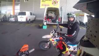 7 min RAW STUNTRIDING  Wheelie  KTM EXC 125  Valenti SM 50 [upl. by Madai]