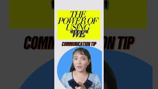 How to use quotwequot in communication communication oralcommunication [upl. by Audie]