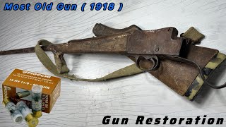 Most Old Gun 1918 Gun Restoration  Most antique 12 gauge shotgun restoration  Gun ￼Restoration [upl. by Josephina]