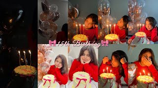 MY 15th BIRTHDAY🍒🎀  VLOG  Humna Kazi [upl. by Nwad]