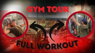 Gym Tour with Full chest workout l gym workout chest l gym tour pakistan l Faizi ka vlogs [upl. by Analli]