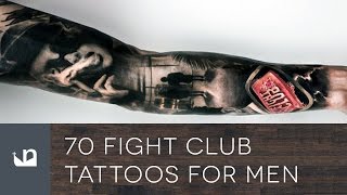 70 Fight Club Tattoos For Men [upl. by Ehttam]